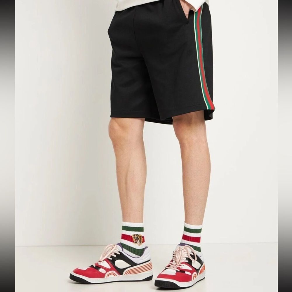 Gucci Basket Low Multicolor Demetra Men's Sneakers US 10.0 Made in Italy - Picture 5 of 10